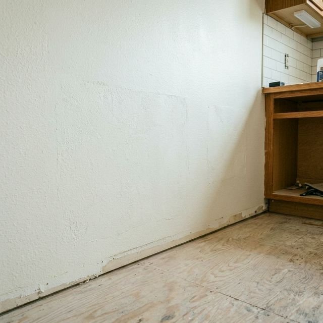 Kitchen plumbing access after repair